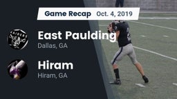 Recap: East Paulding  vs. Hiram  2019