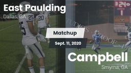 Matchup: East Paulding High vs. Campbell  2020