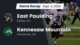 Recap: East Paulding  vs. Kennesaw Mountain  2020