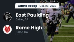 Recap: East Paulding  vs. Rome High 2020