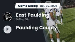 Recap: East Paulding  vs. Paulding County  2020