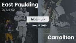 Matchup: East Paulding High vs. Carrollton  2020
