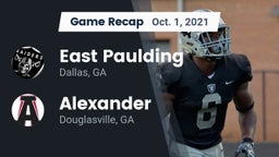 Recap: East Paulding  vs. Alexander  2021