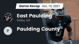 Recap: East Paulding  vs. Paulding County  2021