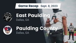 Recap: East Paulding  vs. Paulding County  2023
