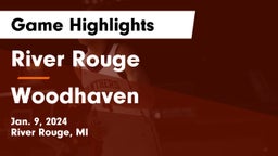 River Rouge  vs Woodhaven  Game Highlights - Jan. 9, 2024