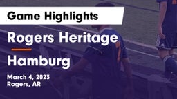 Rogers Heritage  vs Hamburg  Game Highlights - March 4, 2023