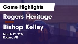 Rogers Heritage  vs Bishop Kelley  Game Highlights - March 12, 2024