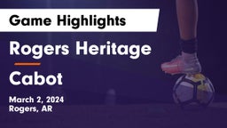 Rogers Heritage  vs Cabot  Game Highlights - March 2, 2024