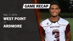 Recap: West Point  vs. Ardmore  2015