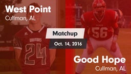 Matchup: West Point High vs. Good Hope  2016