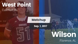 Matchup: West Point High vs. Wilson  2017