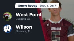 Recap: West Point  vs. Wilson  2017