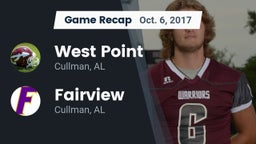 Recap: West Point  vs. Fairview  2017