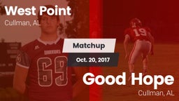 Matchup: West Point High vs. Good Hope  2017