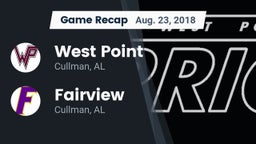 Recap: West Point  vs. Fairview  2018