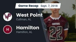 Recap: West Point  vs. Hamilton  2018