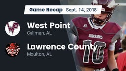 Recap: West Point  vs. Lawrence County  2018