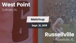 Matchup: West Point High vs. Russellville  2018