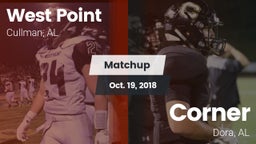 Matchup: West Point High vs. Corner  2018