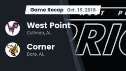 Recap: West Point  vs. Corner  2018