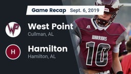 Recap: West Point  vs. Hamilton  2019