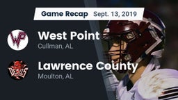 Recap: West Point  vs. Lawrence County  2019