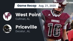 Recap: West Point  vs. Priceville  2020