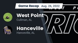 Recap: West Point  vs. Hanceville  2022