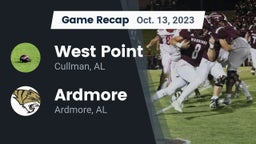 Recap: West Point  vs. Ardmore  2023