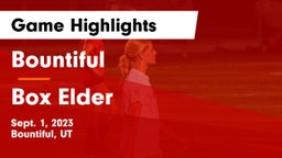 Bountiful  vs Box Elder  Game Highlights - Sept. 1, 2023