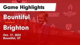 Bountiful  vs Brighton  Game Highlights - Oct. 17, 2023