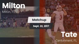 Matchup: Milton  vs. Tate  2017