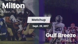 Matchup: Milton  vs. Gulf Breeze  2017