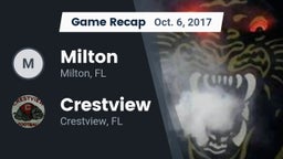 Recap: Milton  vs. Crestview  2017