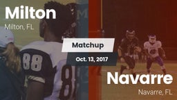 Matchup: Milton  vs. Navarre  2017