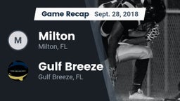 Recap: Milton  vs. Gulf Breeze  2018