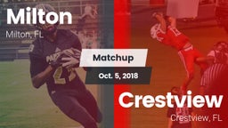 Matchup: Milton  vs. Crestview  2018