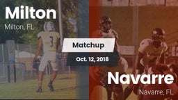 Matchup: Milton  vs. Navarre  2018