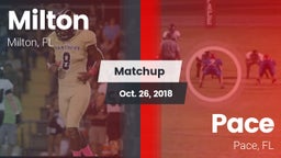 Matchup: Milton  vs. Pace  2018
