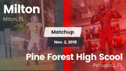 Matchup: Milton  vs. Pine Forest High Scool 2018