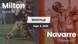 Matchup: Milton  vs. Navarre  2019