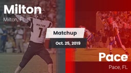 Matchup: Milton  vs. Pace  2019