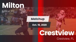 Matchup: Milton  vs. Crestview  2020