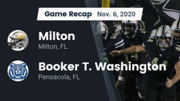Recap: Milton  vs. Booker T. Washington  2020