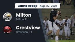 Recap: Milton  vs. Crestview  2021