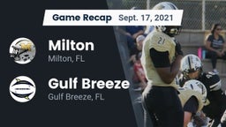 Recap: Milton  vs. Gulf Breeze  2021