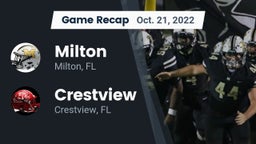Recap: Milton  vs. Crestview  2022