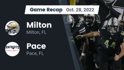 Recap: Milton  vs. Pace  2022
