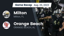 Recap: Milton  vs. Orange Beach  2023